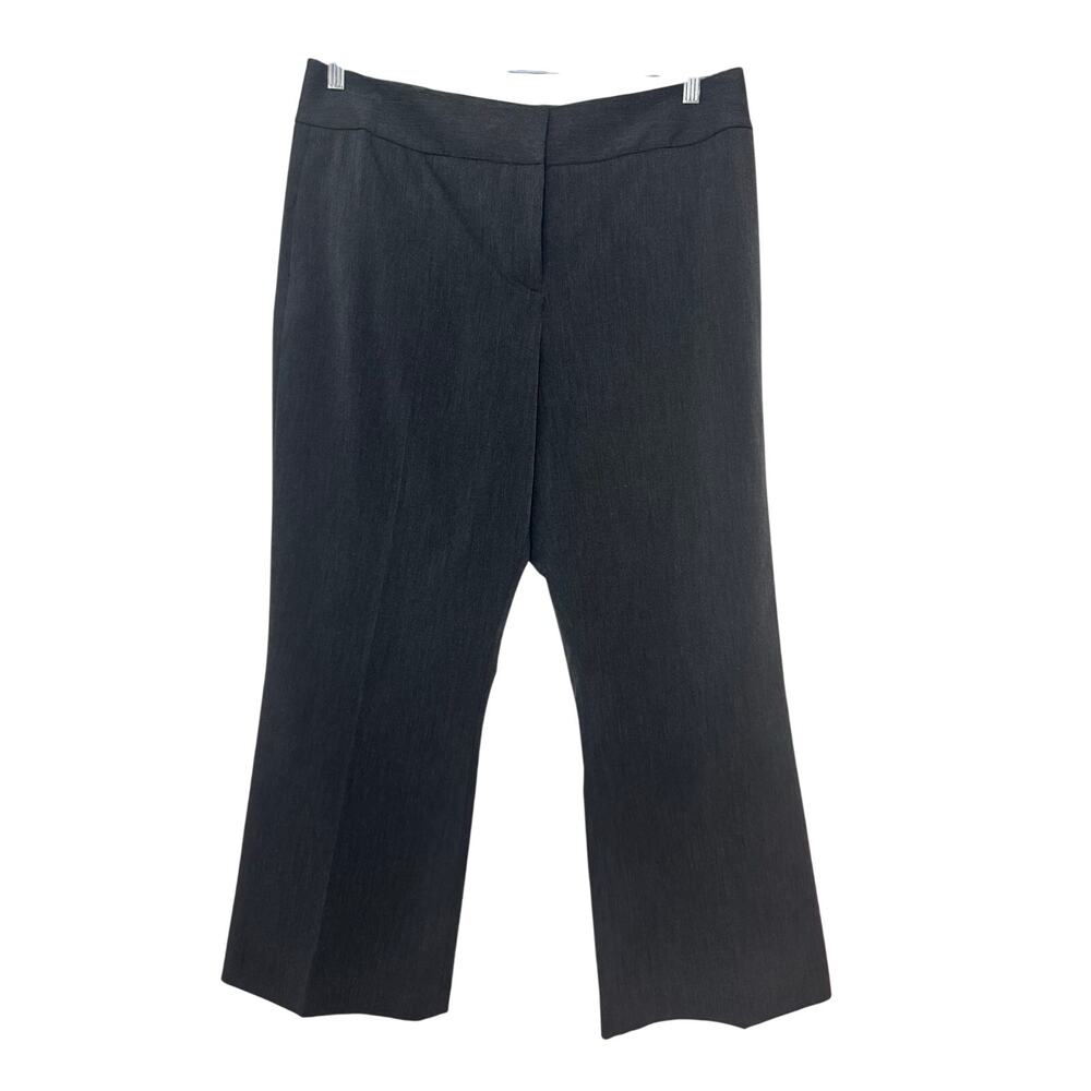 Antonio Melani Trousers Women's 14 Gray High Rise Dress Pants Business Office